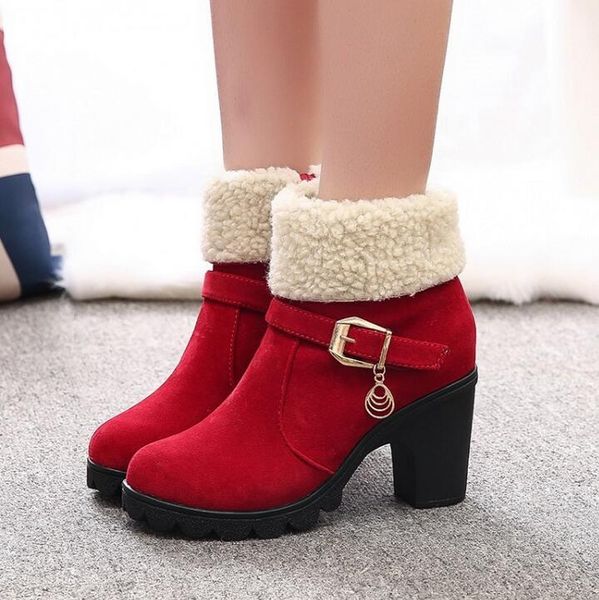 fashion autumn winter women boots solid lace-up european ladies shoes leather snow, Black
fashion autumn winter women boots solid lace-up european ladies shoes leather snow, Black