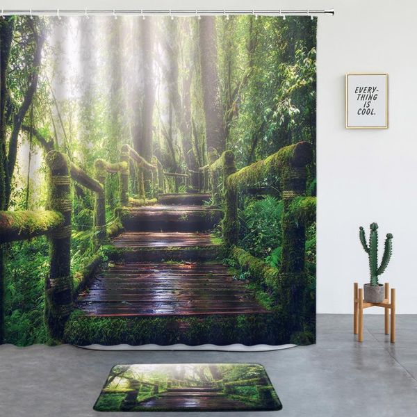 shower curtains forest wooden bridge set beautiful natural scenery non-slip rug bathroom decor screen bath mat entrance door
shower curtains forest wooden bridge set beautiful natural scenery non-slip rug bathroom decor screen bath mat entrance door