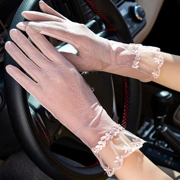 scarves women sunscreen gloves anti-uv female skid silk thin breathable mesh lace touch screen summer driving, Blue;gray
scarves women sunscreen gloves anti-uv female skid silk thin breathable mesh lace touch screen summer driving, Blue;gray