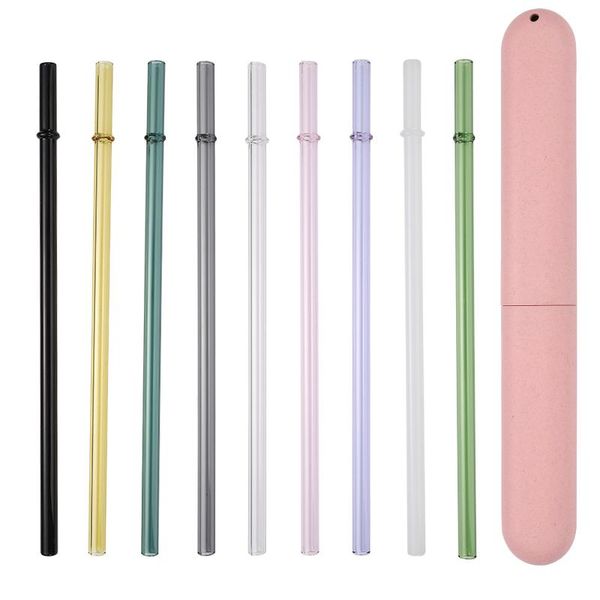 drinking straws 1/2pcs special fine curved glass straight reusable eco-friendly with 1pc cleaning brush and case
drinking straws 1/2pcs special fine curved glass straight reusable eco-friendly with 1pc cleaning brush and case