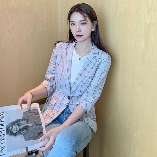 women's suits & blazers small fragrance coat early autumn lattice 2021 fashion leisure versatile suit cardigan thin winter, White;black
women's suits & blazers small fragrance coat early autumn lattice 2021 fashion leisure versatile suit cardigan thin winter, White;black