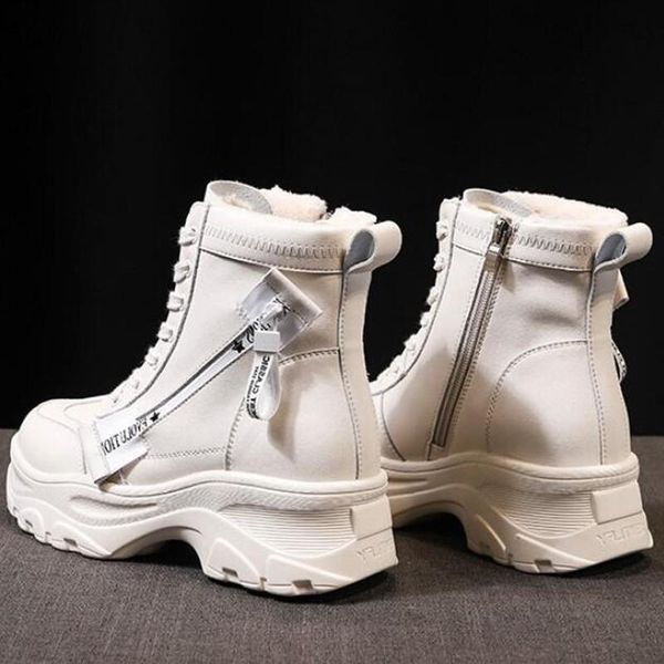 boots women thick bottom snow 2021 lace up female ankle military zipper brand winter warm platform wedge heel shoes, Black
boots women thick bottom snow 2021 lace up female ankle military zipper brand winter warm platform wedge heel shoes, Black