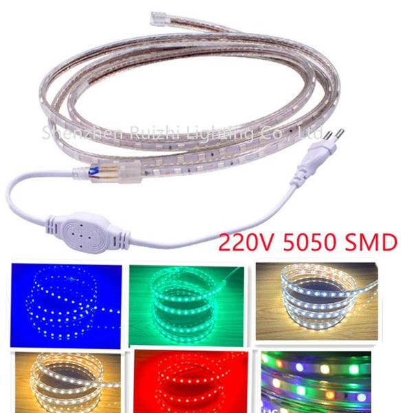 strips 220v led strip light waterproof rgb ribbon tape 220 flexible 60leds/m lighting with eu plug
strips 220v led strip light waterproof rgb ribbon tape 220 flexible 60leds/m lighting with eu plug
