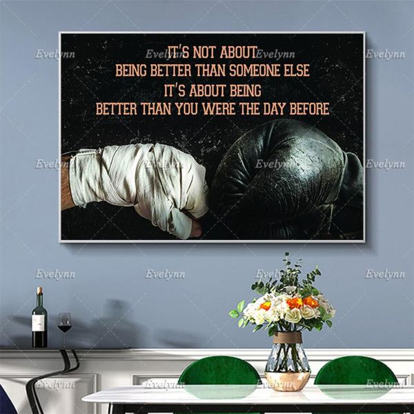 paintings boxing poster it's not about being better than someone else you were home decor canvas wall art
paintings boxing poster it's not about being better than someone else you were home decor canvas wall art
