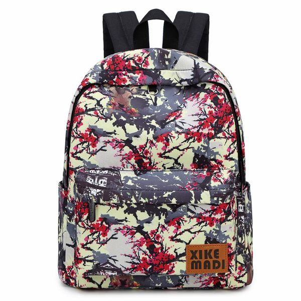 backpack original school bags for teenager girls woman durable floral rucksacks chinese style 14 inch lapbagpack mochila