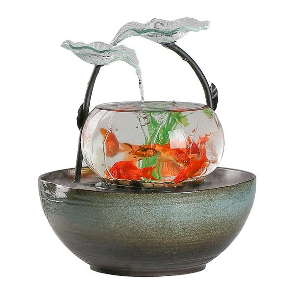decorative objects & figurines home gift flowing water ornaments lucky living room decoration practical ceramic creative transparent glass f
decorative objects & figurines home gift flowing water ornaments lucky living room decoration practical ceramic creative transparent glass f