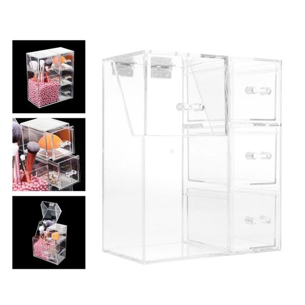 dustproof clear makeup brush holder, cosmetic storage box pot for dresser table and display bags & cases
dustproof clear makeup brush holder, cosmetic storage box pot for dresser table and display bags & cases