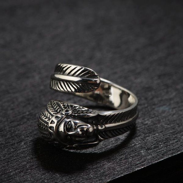 silver skull ring original pure s925 sterling rings for women men jewelry open adjustable feather face cluster, Golden;silver
silver skull ring original pure s925 sterling rings for women men jewelry open adjustable feather face cluster, Golden;silver