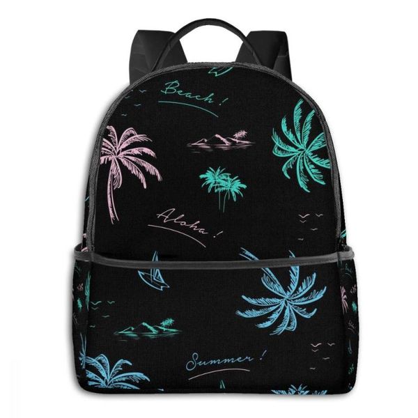 backpack colorful neon palm tree beach and ocean boy girl school bag for teenager student shoulder travel
backpack colorful neon palm tree beach and ocean boy girl school bag for teenager student shoulder travel