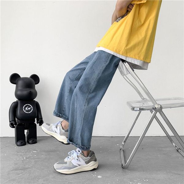 men's jeans cargo korean style straight fashion loose casual black blue wide-leg trousers
men's jeans cargo korean style straight fashion loose casual black blue wide-leg trousers
