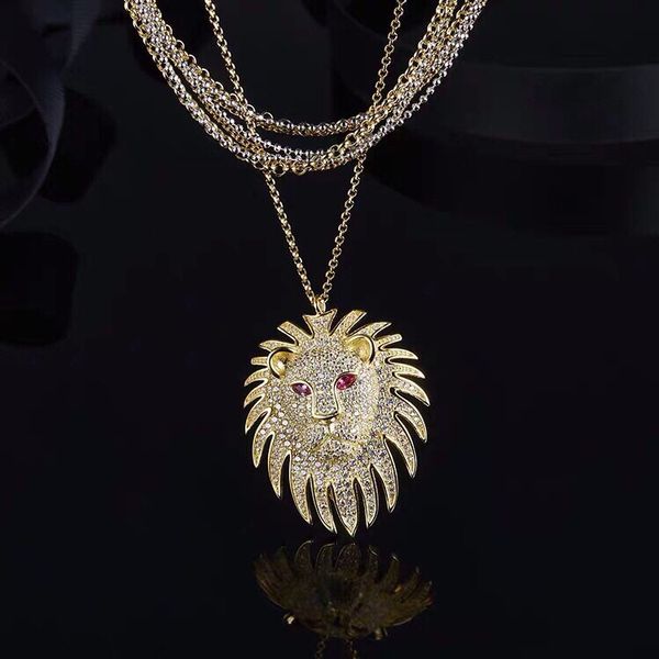 new high-quality famous brand fashion earrings and necklaces lion pendant and lion asymmetrical earrings, fashion men and women gifts, Silver
new high-quality famous brand fashion earrings and necklaces lion pendant and lion asymmetrical earrings, fashion men and women gifts, Silver