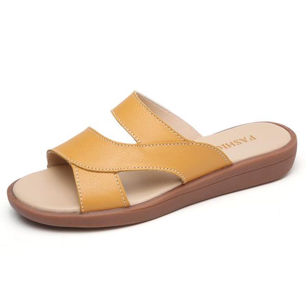 slippers women's sandals real cow leather flats shoes women slip-on summer female slides leisure beach flip flops soft house, Black
slippers women's sandals real cow leather flats shoes women slip-on summer female slides leisure beach flip flops soft house, Black