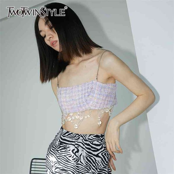 metal beading strap patchwork diamonds vest for women plaid streetwear vests female summer fashion 210524, White
metal beading strap patchwork diamonds vest for women plaid streetwear vests female summer fashion 210524, White