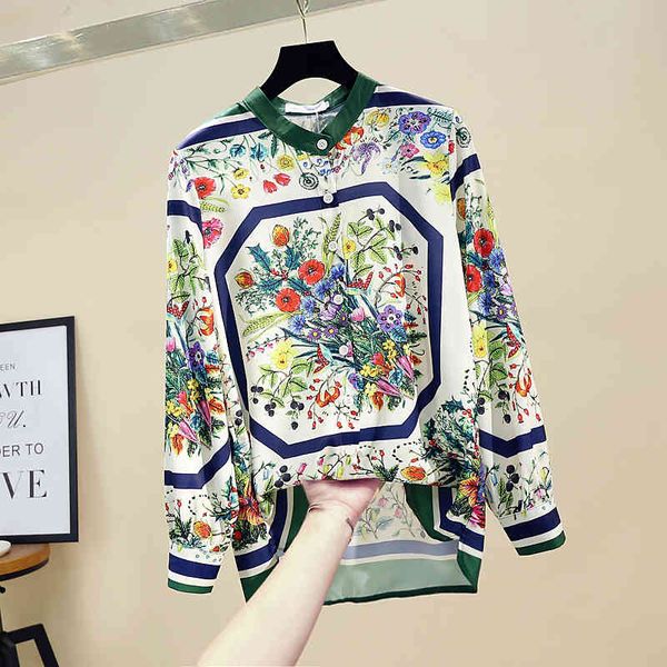 suits vintage floral printed shirt stand collar long sleeve blouses silky thin ladies style women shirts, White;black
suits vintage floral printed shirt stand collar long sleeve blouses silky thin ladies style women shirts, White;black