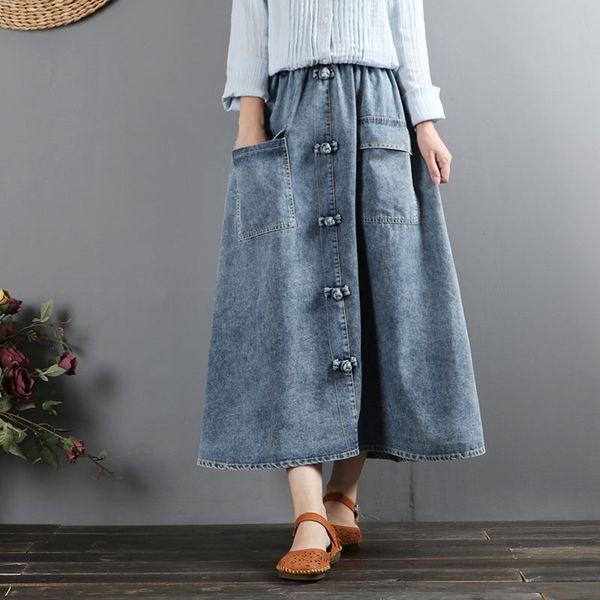 vintage denim skirt for women high waist jeans skirt ladies buttons retro a-line skirt plus size midi skirts for women 10194, Red
vintage denim skirt for women high waist jeans skirt ladies buttons retro a-line skirt plus size midi skirts for women 10194, Red