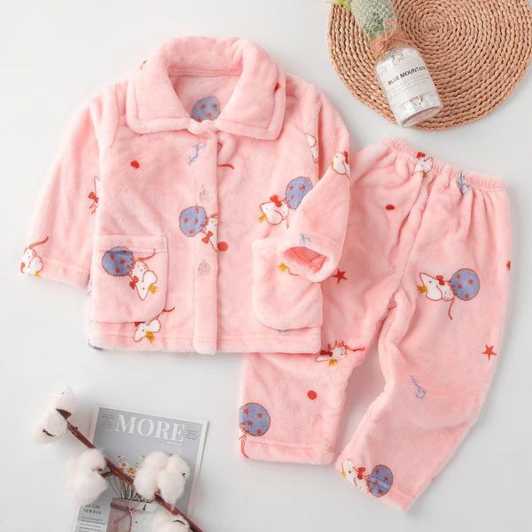 pajamas kids boys girls autumn winter flannel pajama sets cartoon print long sleeve lapel with pants sleeping clothing, Blue;red
pajamas kids boys girls autumn winter flannel pajama sets cartoon print long sleeve lapel with pants sleeping clothing, Blue;red