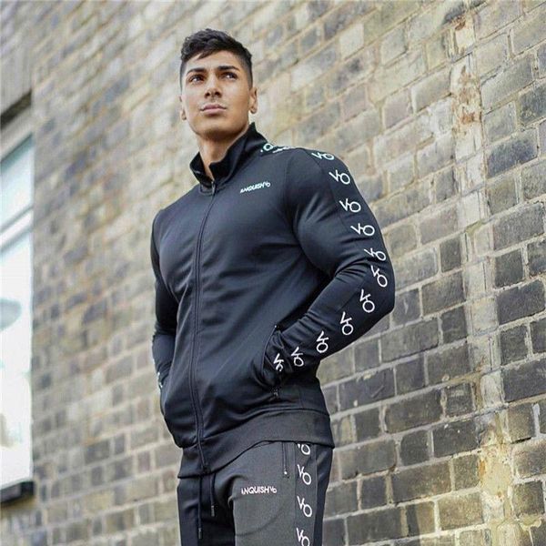 men's tracksuits spring and autumn cotton sports suit jogger fashion zipper jacket plus casual trousers brand clothingsweatsuits, Gray
men's tracksuits spring and autumn cotton sports suit jogger fashion zipper jacket plus casual trousers brand clothingsweatsuits, Gray