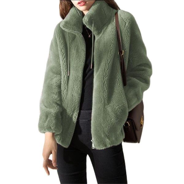 women's jackets european american autumn and winter standing collar warm double-sided cashmere hoodie cardigan zipper fleece coat, Black;brown
women's jackets european american autumn and winter standing collar warm double-sided cashmere hoodie cardigan zipper fleece coat, Black;brown