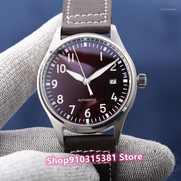 wristwatches classic men automatic sport mechanical watch stainless steel number date watches black brown leather clock + 40mm, Slivery;brown
wristwatches classic men automatic sport mechanical watch stainless steel number date watches black brown leather clock + 40mm, Slivery;brown