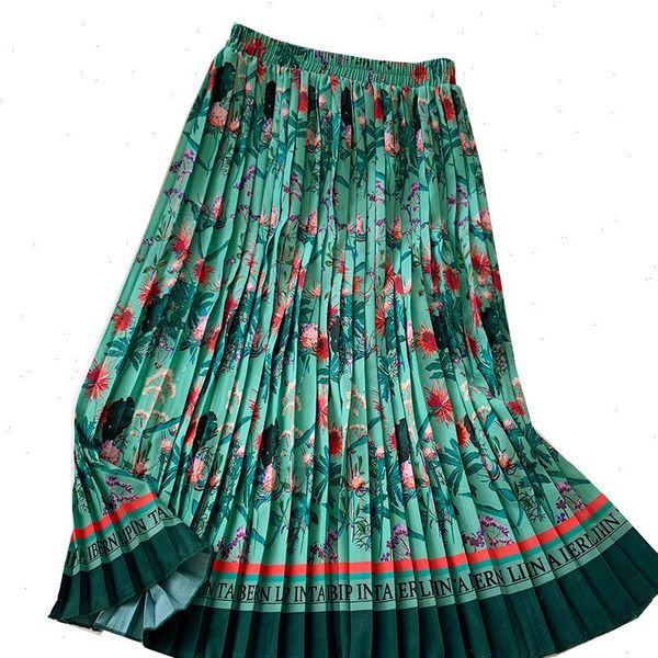 womens skirt women long print pleated high waist elascity casual party midi skirts vintage a line female sun falda mujer, Black
womens skirt women long print pleated high waist elascity casual party midi skirts vintage a line female sun falda mujer, Black