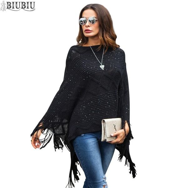women's sweaters biubiu women irregular knitted wrap pullovers solid tassel autumu batwing sleeve woman loose casual squined, White;black
women's sweaters biubiu women irregular knitted wrap pullovers solid tassel autumu batwing sleeve woman loose casual squined, White;black