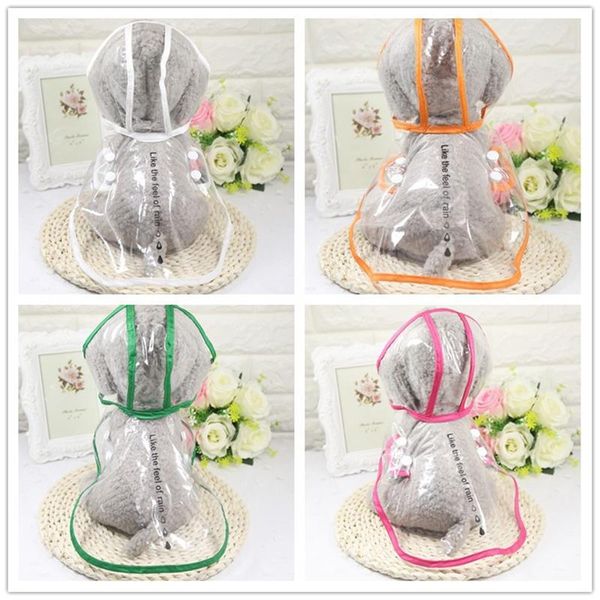 dog apparel 4 colors fashion pet clothes transparent raincoat light waterproof beautiful for small puppy with hood
dog apparel 4 colors fashion pet clothes transparent raincoat light waterproof beautiful for small puppy with hood