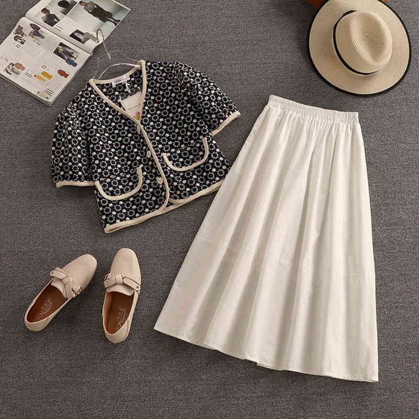 two piece dress fashion vintage summer 2 set women crop shirt blouse + long skirt suits ladies cardigan 6gp7, White
two piece dress fashion vintage summer 2 set women crop shirt blouse + long skirt suits ladies cardigan 6gp7, White