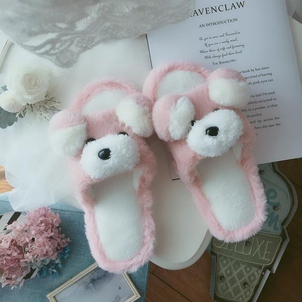 winter warm home women slippers cute dog animals indoor cartoon ladies anti skid thick bottom soft shoes, Black
winter warm home women slippers cute dog animals indoor cartoon ladies anti skid thick bottom soft shoes, Black