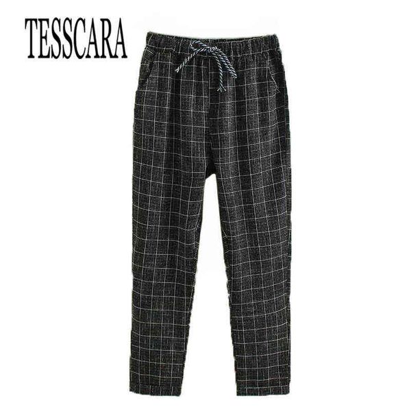 tesscara women plaid casual pants & capris good quality female fashion bottoms trousers spring summer harem pant plus size s-3xl 211124, Black;white
tesscara women plaid casual pants & capris good quality female fashion bottoms trousers spring summer harem pant plus size s-3xl 211124, Black;white