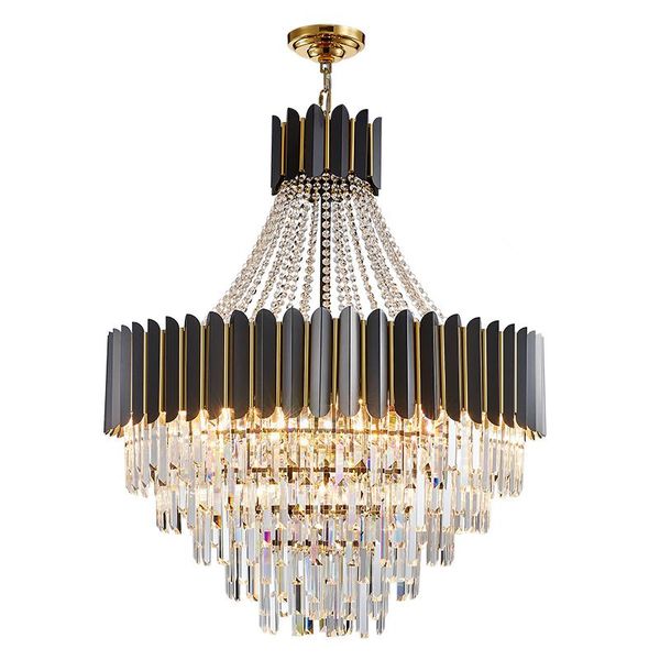 black modern chandelier lighting for living room luxury round crystal lamp home decoration chain led cristal light fixtures chandeliers
black modern chandelier lighting for living room luxury round crystal lamp home decoration chain led cristal light fixtures chandeliers