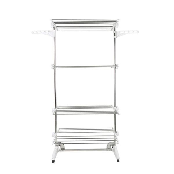 hangers & racks 4 tiers adjustable rolling clothing garment clothes airer stainless laundry rack hanging drying folding hanger hw
hangers & racks 4 tiers adjustable rolling clothing garment clothes airer stainless laundry rack hanging drying folding hanger hw