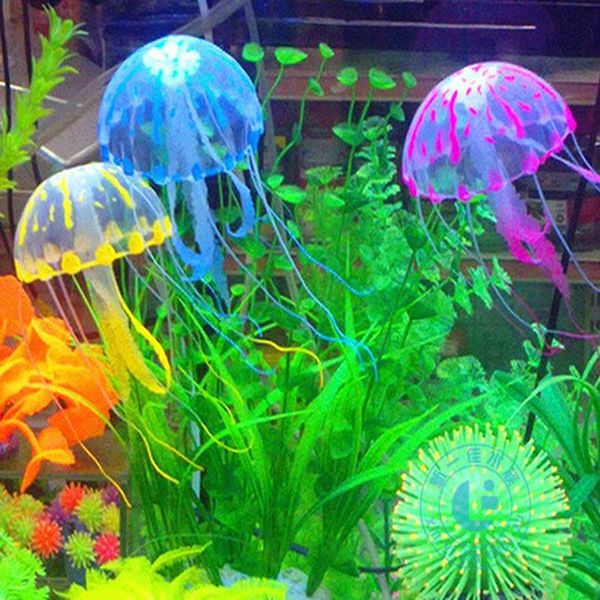 decorations green material artificial silicone vivid jellyfish glowing effect fish tank aquarium decoration ornamen 3size 6 color supply
decorations green material artificial silicone vivid jellyfish glowing effect fish tank aquarium decoration ornamen 3size 6 color supply