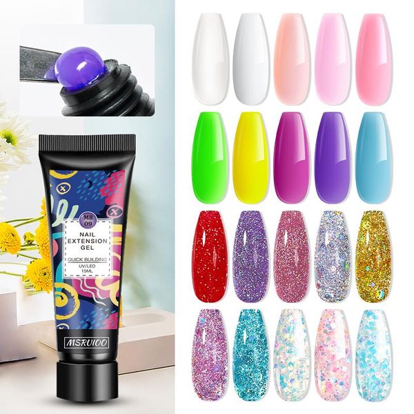 nail gel msruioo 15ml extension pure glitter poly all for manicure art design long lasting uv, Red;pink
nail gel msruioo 15ml extension pure glitter poly all for manicure art design long lasting uv, Red;pink