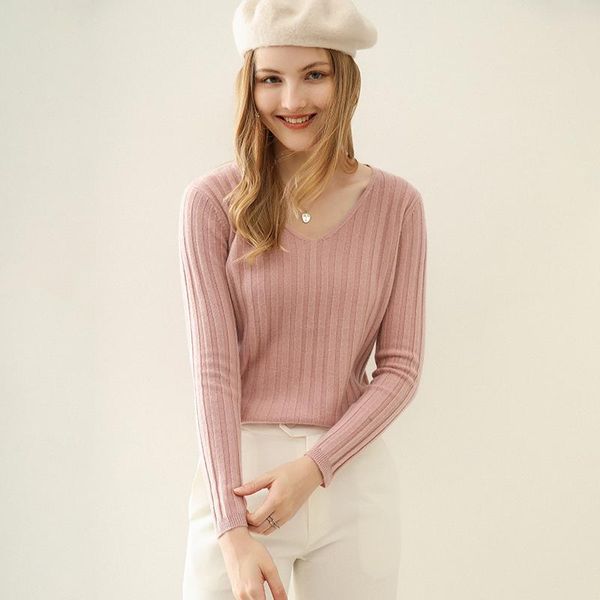 women's sweaters lhzsyy 100%wool sweater women v-neck 2021 striped pullover short long sleeve slim fit autumn winter cashmere knit base, White;black
women's sweaters lhzsyy 100%wool sweater women v-neck 2021 striped pullover short long sleeve slim fit autumn winter cashmere knit base, White;black
