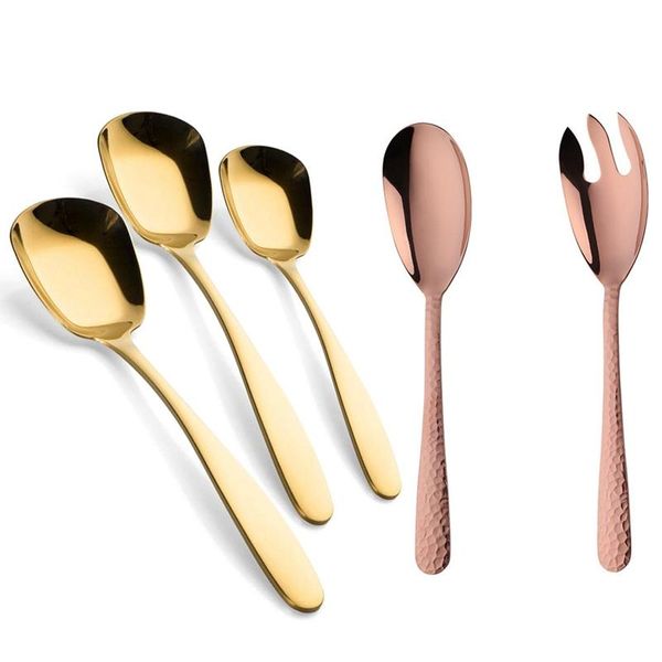 big salad serving spoon fork set rose gold with 3 pcs/set stainless steel flat spoons
big salad serving spoon fork set rose gold with 3 pcs/set stainless steel flat spoons