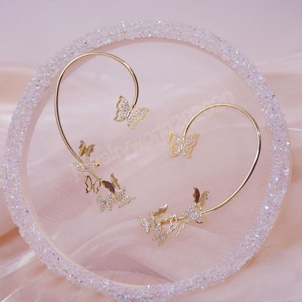 butterfly ear clip earrings for women girls fashion shining zircon 1pc cartilage ear cuff ear-hook party wedding jewelry gift, Silver
butterfly ear clip earrings for women girls fashion shining zircon 1pc cartilage ear cuff ear-hook party wedding jewelry gift, Silver