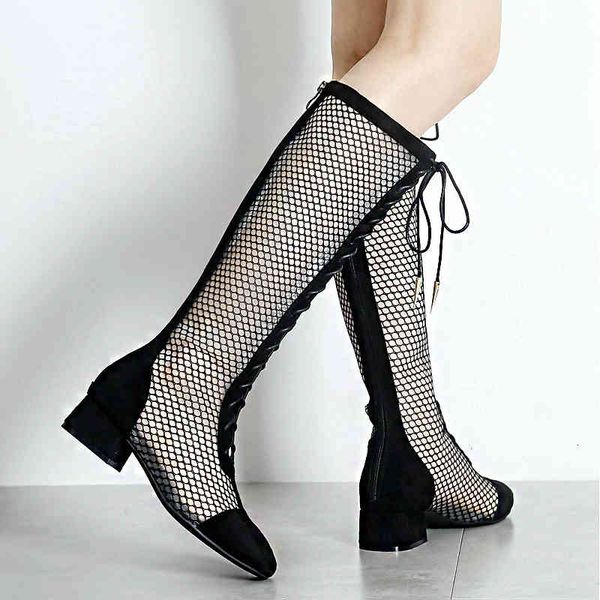 dress shoes summer new black thick heel strap high boots ladies breathable hollow mesh fashion mnyk
dress shoes summer new black thick heel strap high boots ladies breathable hollow mesh fashion mnyk