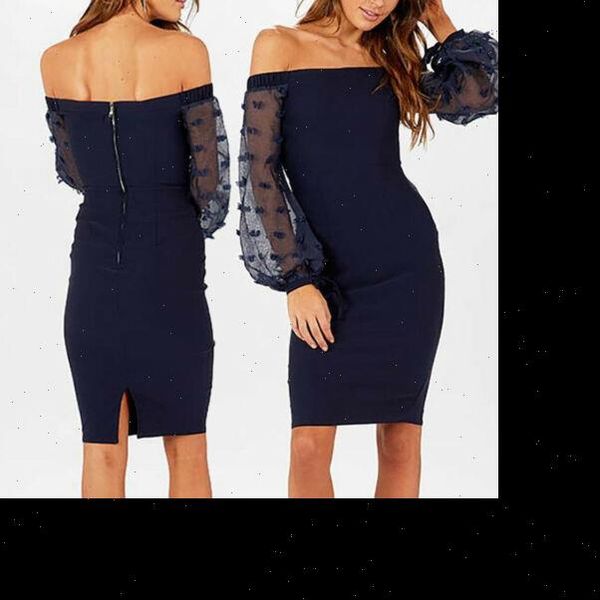 off shoulder long sleeve women dresses bodycon evening club party midi, Black;gray
off shoulder long sleeve women dresses bodycon evening club party midi, Black;gray