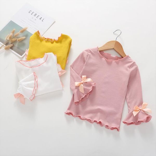 solid color arrival autumn and spring girls t shirt bowknot long sleeve tee princess ruffle edge children clothing, Blue
solid color arrival autumn and spring girls t shirt bowknot long sleeve tee princess ruffle edge children clothing, Blue