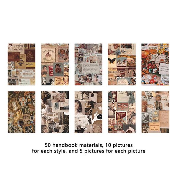 other arts and crafts 50pcs multifunctional stickers decoration retro style diy craft life message background paper stationery hand account 
other arts and crafts 50pcs multifunctional stickers decoration retro style diy craft life message background paper stationery hand account