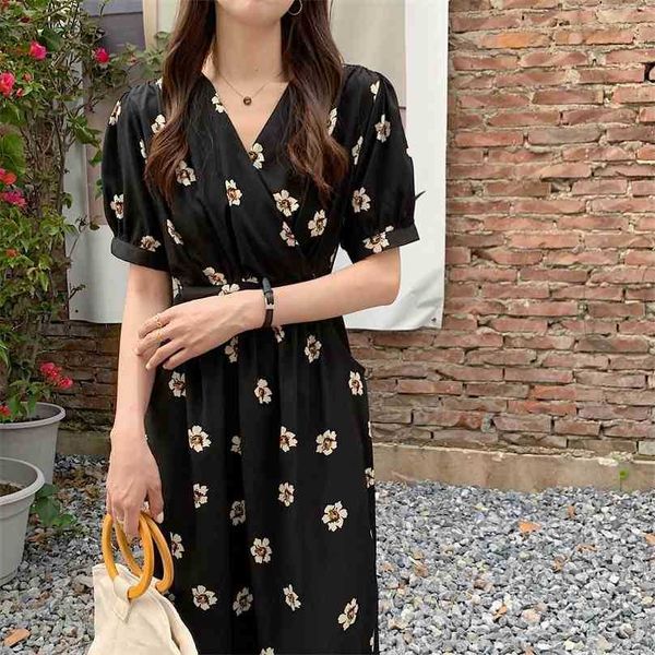 black v-neck florals all match slim prom femme chic gentle printing flowers streetwear long dresses vestidos 210525, Black;gray
black v-neck florals all match slim prom femme chic gentle printing flowers streetwear long dresses vestidos 210525, Black;gray