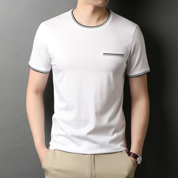 silk t-shirt men's short sleeve 2021 summer menswear youth casual solid color round neck, White;black
silk t-shirt men's short sleeve 2021 summer menswear youth casual solid color round neck, White;black