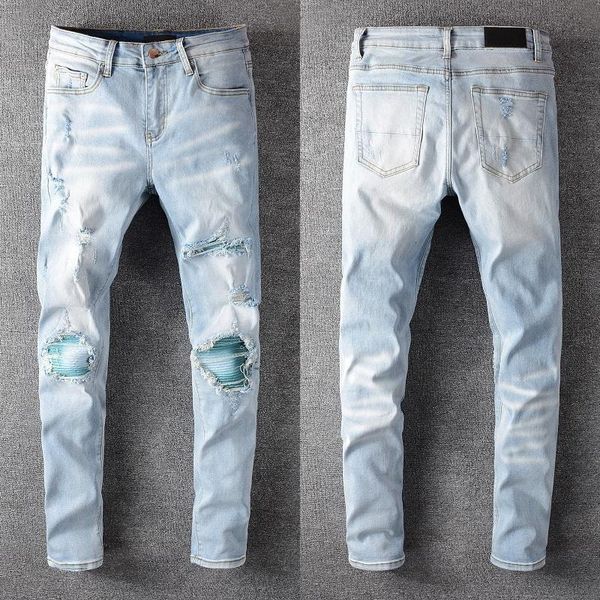 men's jeans 2021 fashion brand high street woman men slim high-profile elastic waist stretch skinny #645, Blue
men's jeans 2021 fashion brand high street woman men slim high-profile elastic waist stretch skinny #645, Blue