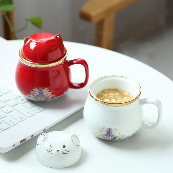 portable ceramic office cup with filter tea separation festival gift cute set lovely cat coffee tableware cups & saucers
portable ceramic office cup with filter tea separation festival gift cute set lovely cat coffee tableware cups & saucers