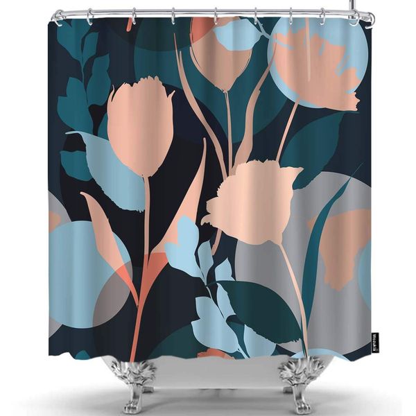 colorful silhouette pattern shower curtain with leaves and flowers modern style white blue gray shower curtains home decorative
colorful silhouette pattern shower curtain with leaves and flowers modern style white blue gray shower curtains home decorative