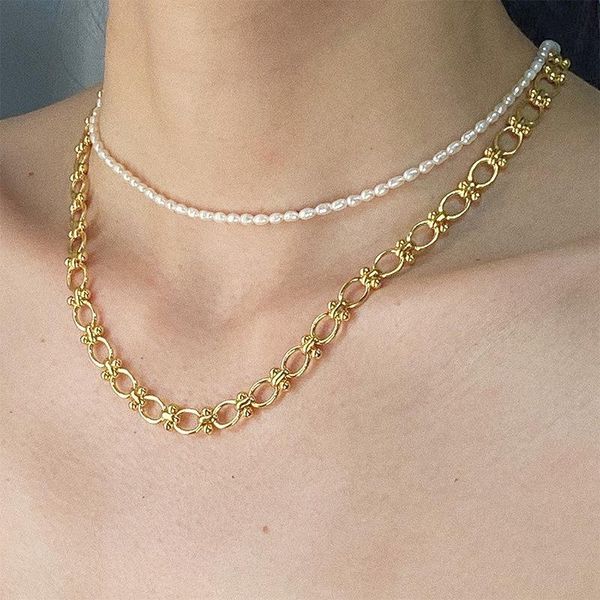 chokers copper retro harbor wind street shoot summer necklace overlapping circled balls, Golden;silver
chokers copper retro harbor wind street shoot summer necklace overlapping circled balls, Golden;silver