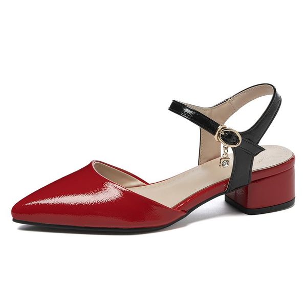 sandals smallhut women closed toe summer one word buckle mid square heel female black apricot red patchwork slingback shoes m136
sandals smallhut women closed toe summer one word buckle mid square heel female black apricot red patchwork slingback shoes m136