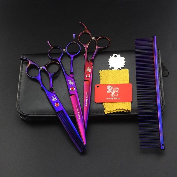 hair scissors 7inch professional hairdressing scissorspurple electroplating 3pcs pet direct shear set tools
hair scissors 7inch professional hairdressing scissorspurple electroplating 3pcs pet direct shear set tools