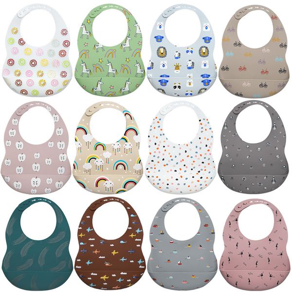 2021 new printed carton silicone bib waterproof baby feeding newborn cartoon aprons adjustable baby bibs burp cloth
2021 new printed carton silicone bib waterproof baby feeding newborn cartoon aprons adjustable baby bibs burp cloth