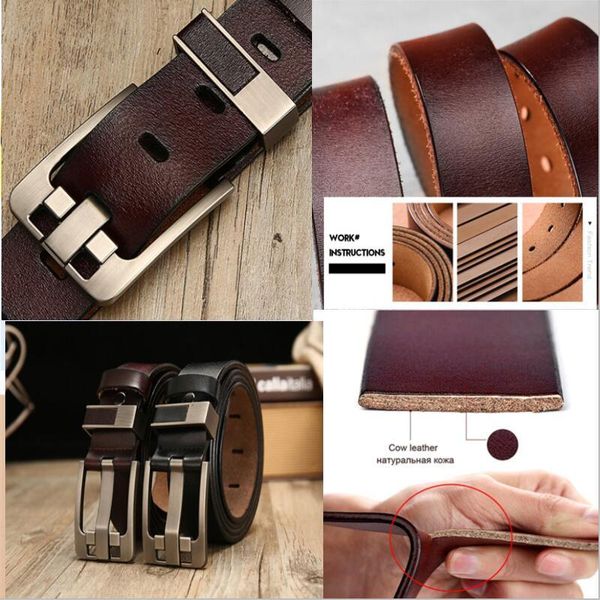 male leather belt men genuine strap luxury pin buckle belts for cummerbunds ceinture homme high quality, Black;brown
male leather belt men genuine strap luxury pin buckle belts for cummerbunds ceinture homme high quality, Black;brown